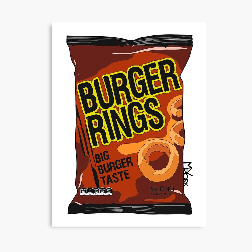 A view of Burger Rings Stock Photo - Alamy