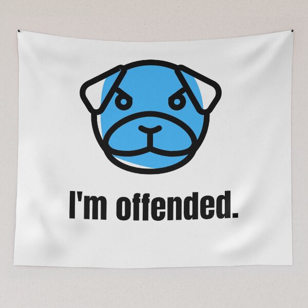 Item preview, I'm offended. Social Media Addict essential t-shirt. Haus of Butterfly designed and sold by hausofbutterfly.