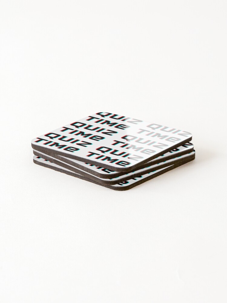 Thumbnail 4 of 5, Coasters (Set of 4), Quiz Time! designed and sold by R-reflections.