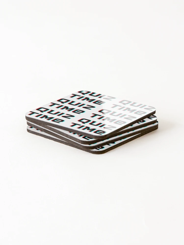 Thumbnail 4 of 5, Coasters (Set of 4), Quiz Time! designed and sold by R-reflections.