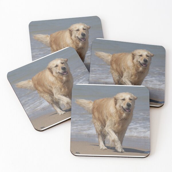 Item preview, Golden Retriever at Hams Beach designed and sold by Rochelle Buckley.
