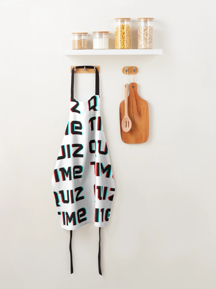 Thumbnail 4 of 6, Apron, Quiz Time! designed and sold by R-reflections.