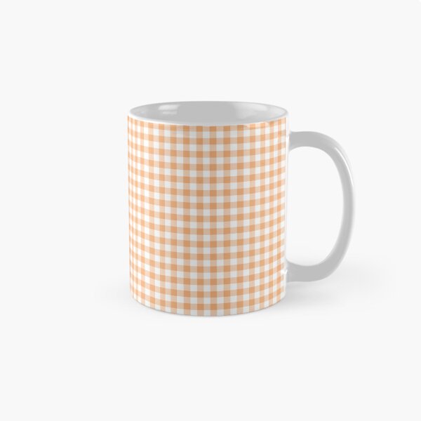 Item preview, Peach Orange Gingham Check Plaid designed and sold by junkydotcom.
