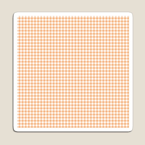 Item preview, Peach Orange Gingham Check Plaid designed and sold by junkydotcom.