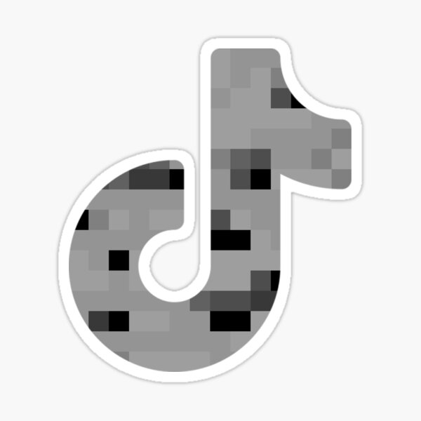 tiktok logo but its roblox sticker by brandonsustento redbubble