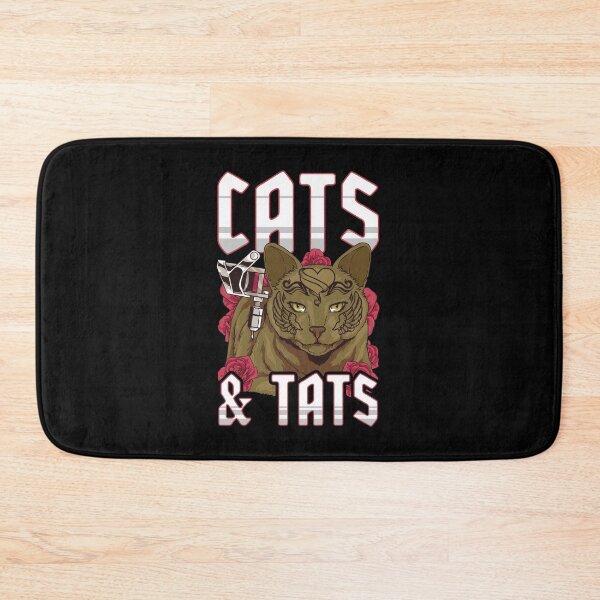 Item preview, Funny Cats & Tats Inked Tattoo Obsessed Cat Lover designed and sold by perfectpresents.