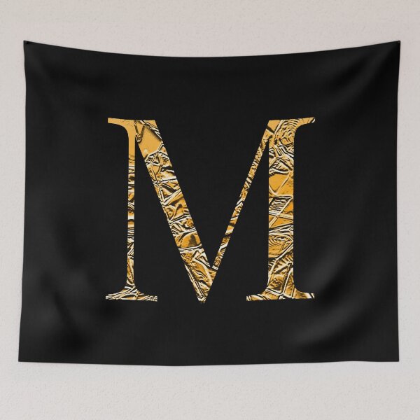 Item preview, Letter M Gold Premium Luxury Alphabet Greek Mu designed and sold by Sour Soul.