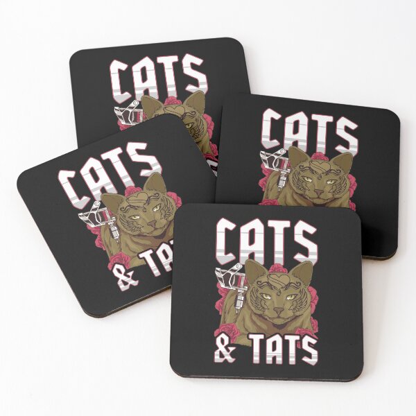Item preview, Funny Cats & Tats Inked Tattoo Obsessed Cat Lover designed and sold by perfectpresents.