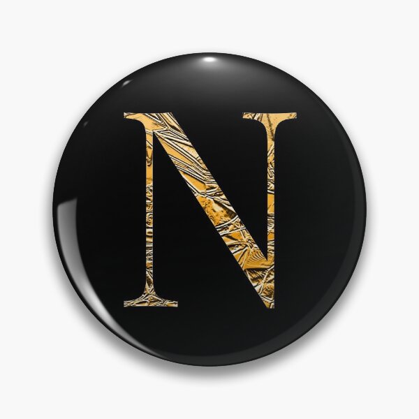 Item preview, Letter N Gold Premium Luxury Alphabet Greek Nu designed and sold by Sour Soul.