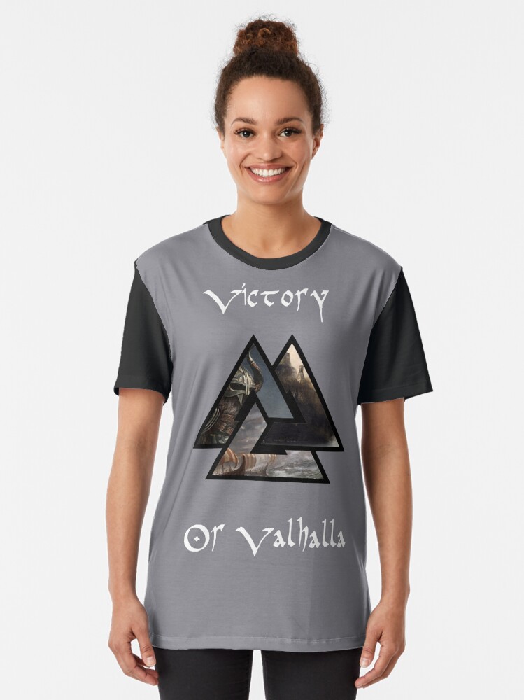 Alternate view of Victory or Valhalla Graphic T-Shirt