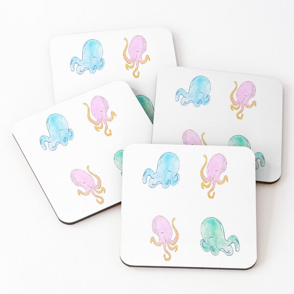 Item preview, Pineapple Octopus four sticker pack designed and sold by NancyArtDesigns.