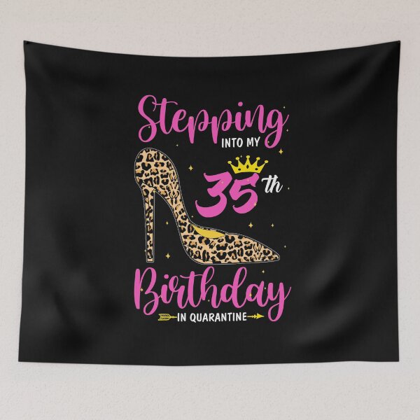 Item preview, Stepping Into My 35th Birthday Quarantine Leopard designed and sold by CreativeGift.