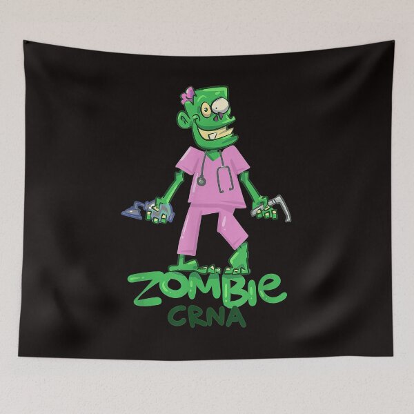 Item preview, Zombie CRNA divertida y linda enfermera anestesista anestesista designed and sold by lylehoa.