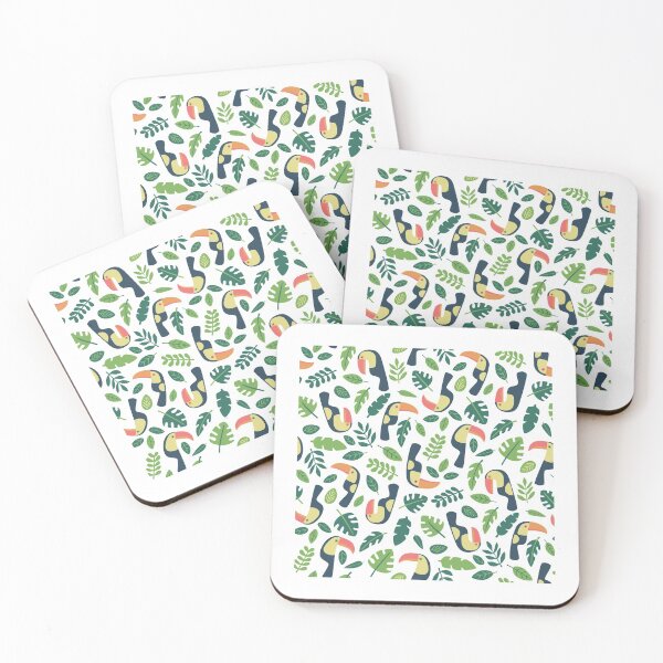 Item preview, Tropical Bird And Flora Pattern designed and sold by unrealshop.