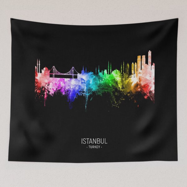 Artikelvorschau, Istanbul Turkey Skyline entworfen und verkauft von ArtPrints.