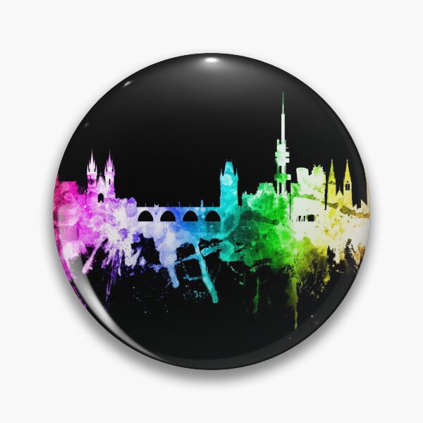 Item preview, Prague (Praha) Czech Republic Skyline designed and sold by ArtPrints.
