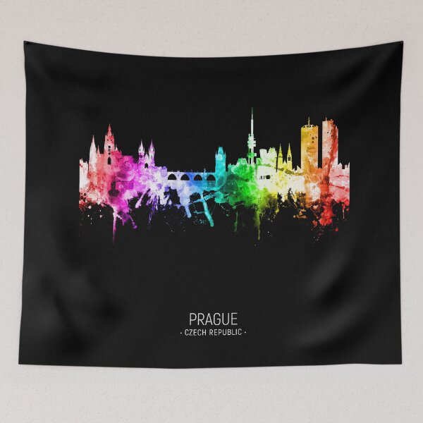 Item preview, Prague (Praha) Czech Republic Skyline designed and sold by ArtPrints.
