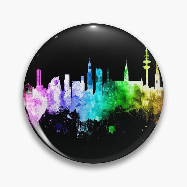 Artikelvorschau, Hamburg Germany Skyline entworfen und verkauft von ArtPrints.