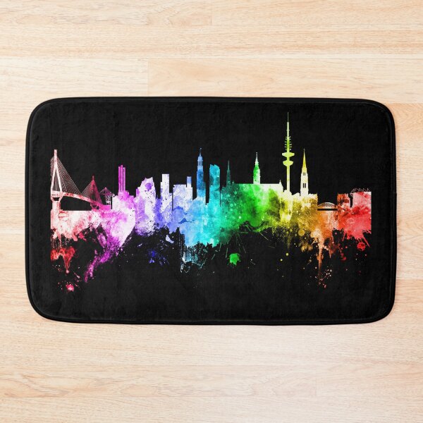 Item preview, Hamburg Germany Skyline designed and sold by ArtPrints.