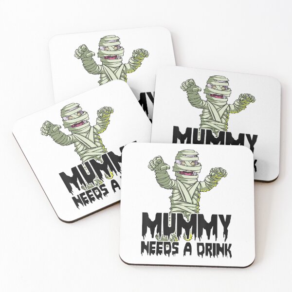 Item preview, Mummy Needs A Drink Tee Shirt Womens Funny Zombie Halloween  designed and sold by YoungTo.