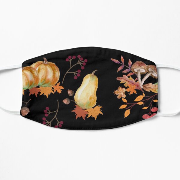 Pumpkins Mushrooms Regae Flat Mask