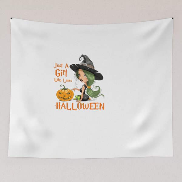 Item preview, just a girl who loves halloween designed and sold by PUNCH ME IN SHOP.