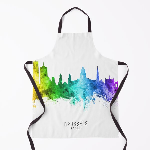 Item preview, Brussels Belgium Skyline designed and sold by ArtPrints.