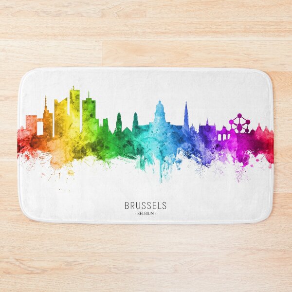Item preview, Brussels Belgium Skyline designed and sold by ArtPrints.