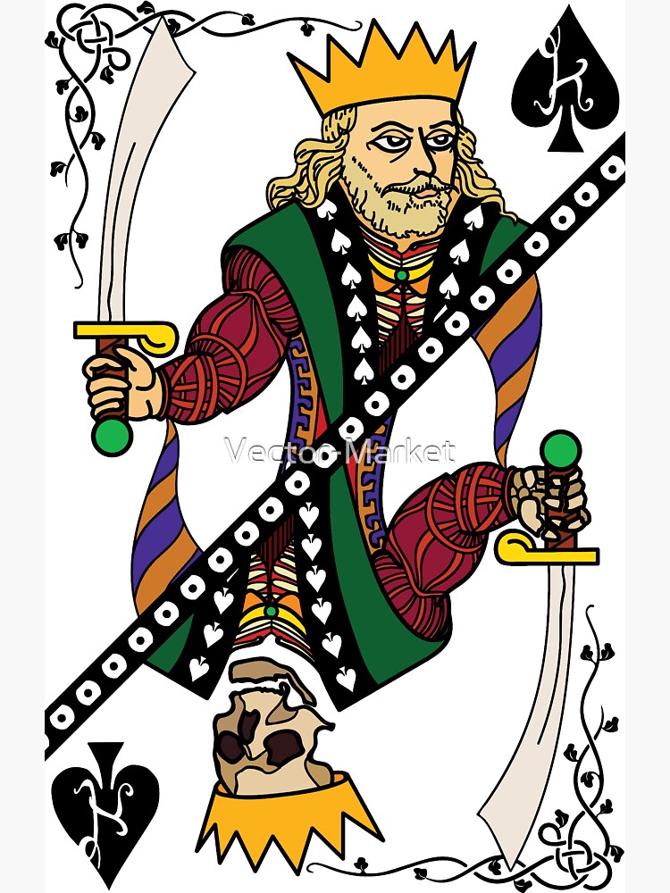 Download "King Of Spades" Sticker by Vector-Market | Redbubble