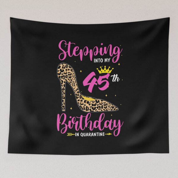 Item preview, Stepping Into My 45th Birthday Quarantine Leopard designed and sold by CreativeGift.