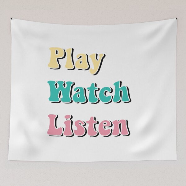 Item preview, Play Watch Listen designed and sold by Bella's Merch.