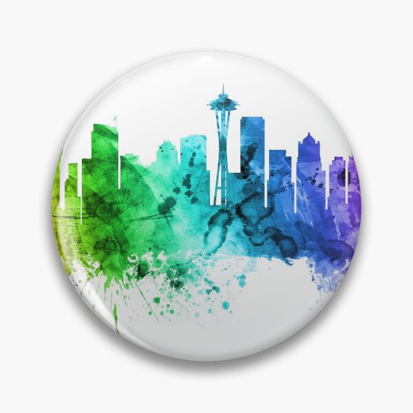 Item preview, Seattle Washington Skyline designed and sold by ArtPrints.