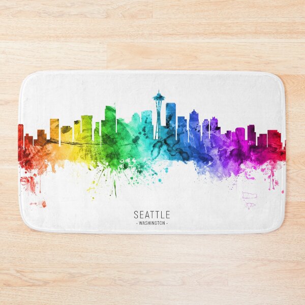 Aperçu de l'œuvre Seattle Washington Skyline créée et vendue par ArtPrints.