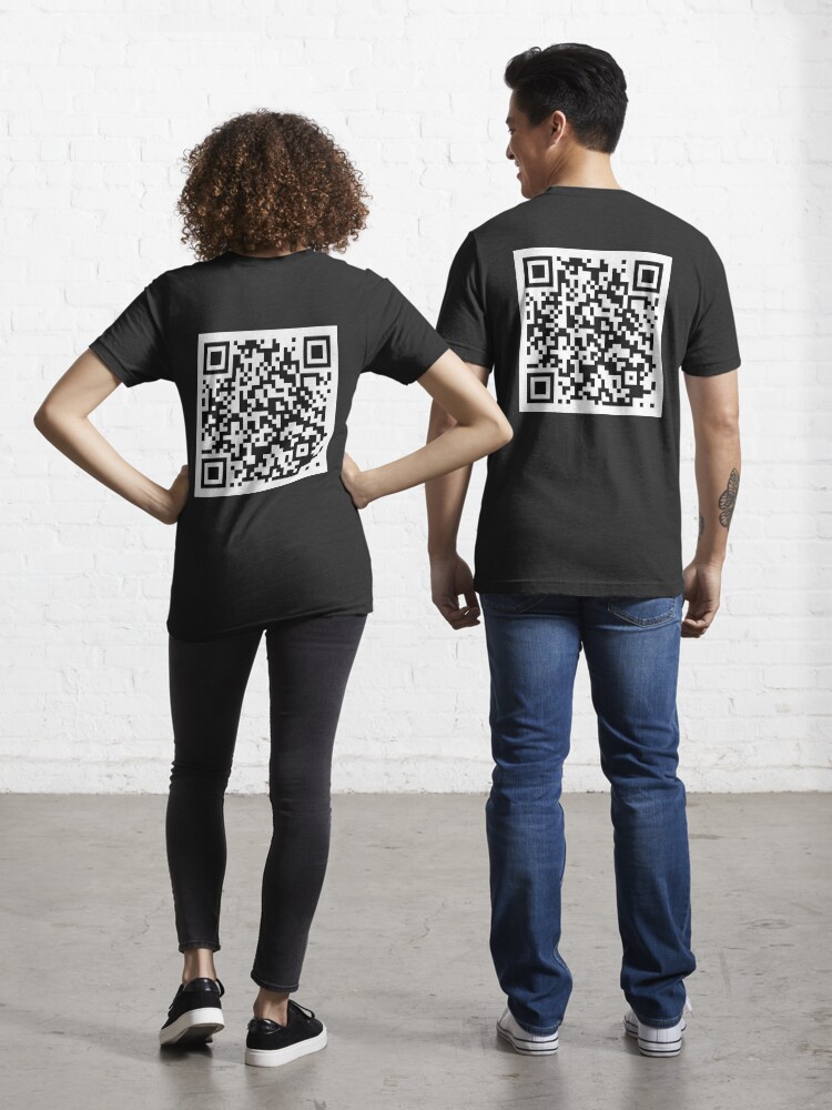 NEW RICK ASTLEY T SHIRT FEATURING A RICK ROLL QR CODE ON THE BACK! VINTAGE  80s