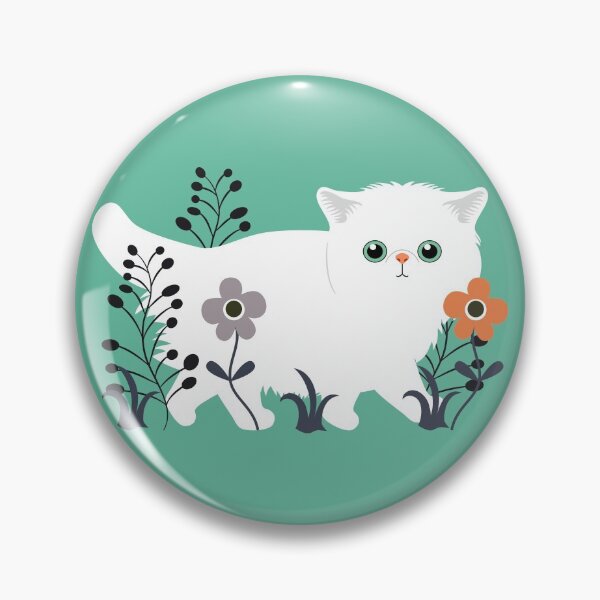 Item preview, Persian Kitten in a Garden designed and sold by lulululupaint.