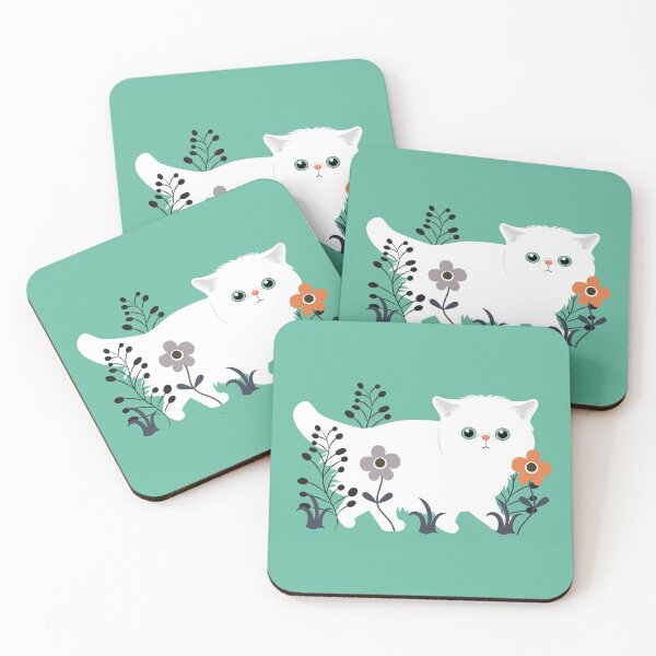 Item preview, Persian Kitten in a Garden designed and sold by lulululupaint.