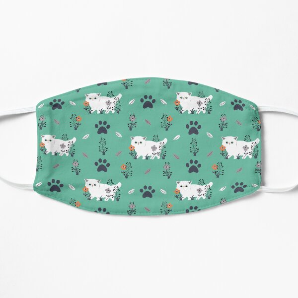 Persian Kitten in a Garden Flat Mask
