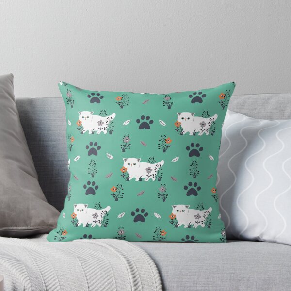 Item preview, Persian Kitten in a Garden designed and sold by lulululupaint.