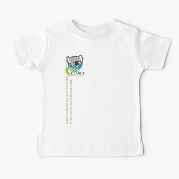 Koala Clancy Foundation - green text Baby T-Shirt
