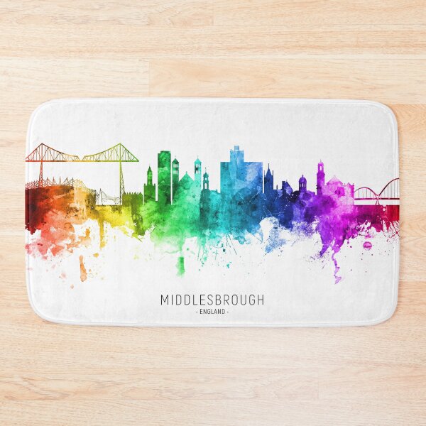 Item preview, Middlesbrough England Skyline designed and sold by ArtPrints.