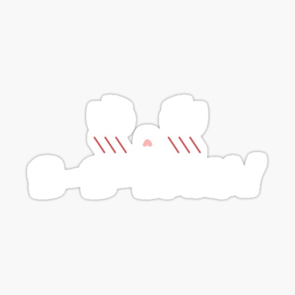 "Baka! B-b-baka! Subtle Anime Expression Emoji Statement" Sticker For ...