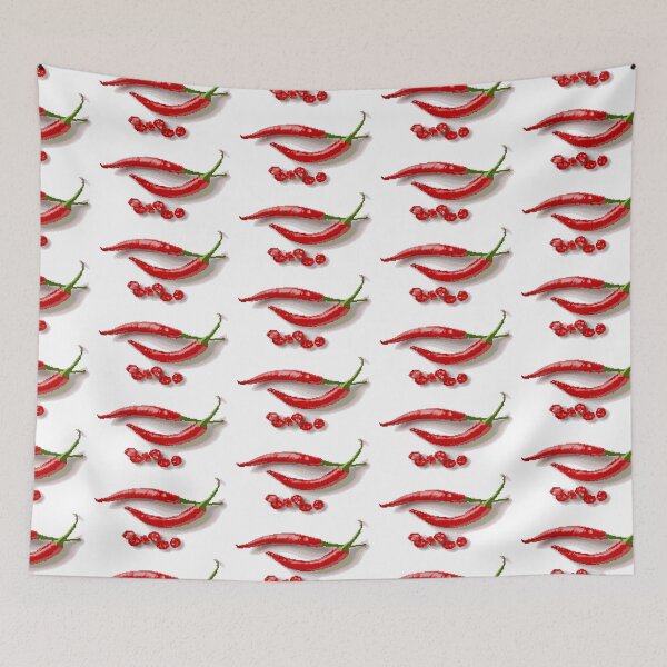 Item preview, 8bit Red Chilli Peppers designed and sold by PlayfulPrints.
