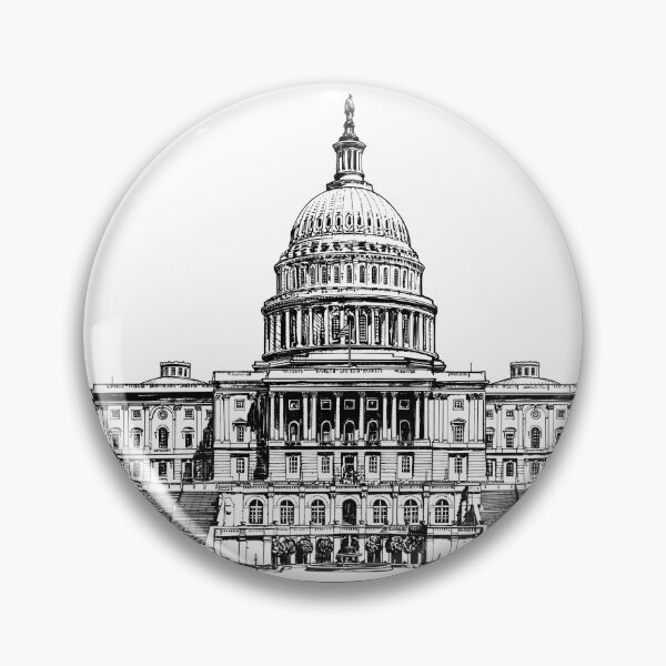 Item preview, UNITED STATES CAPITOL (west front) - INK PAINTING designed and sold by lautir.