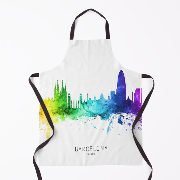 Item preview, Barcelona Spain Skyline designed and sold by ArtPrints.