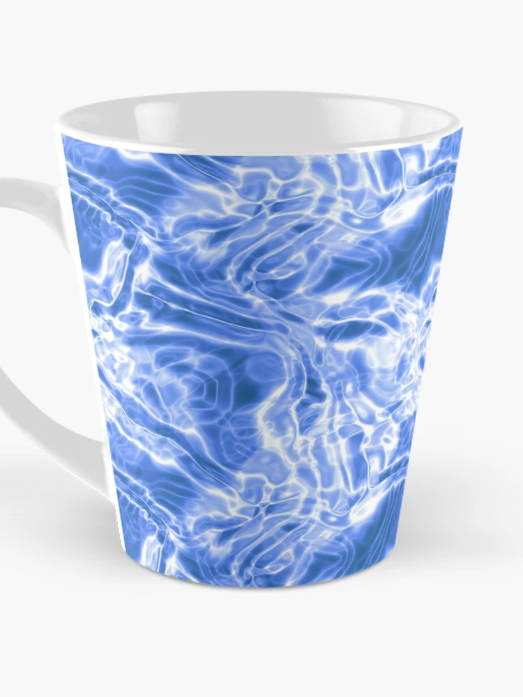 Thumbnail 3 of 4, Coffee Mug, Blue Water Ripples Pattern designed and sold by everything4eva.