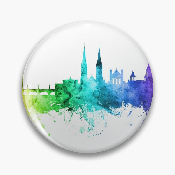 Item preview, Belfast Northern Ireland Skyline designed and sold by ArtPrints.