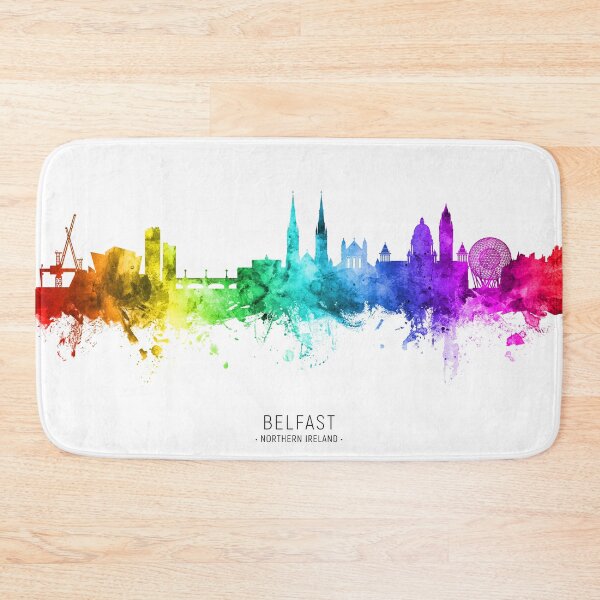 Item preview, Belfast Northern Ireland Skyline designed and sold by ArtPrints.