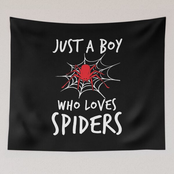 Item preview, Halloween Just A Boy Who Loves Spiders Funny Gift designed and sold by haselshirt.