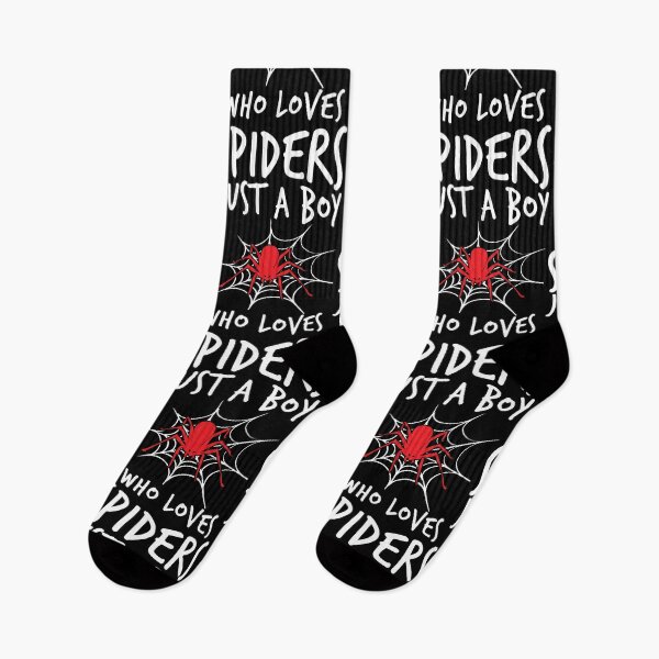Item preview, Halloween Just A Boy Who Loves Spiders Funny Gift designed and sold by haselshirt.