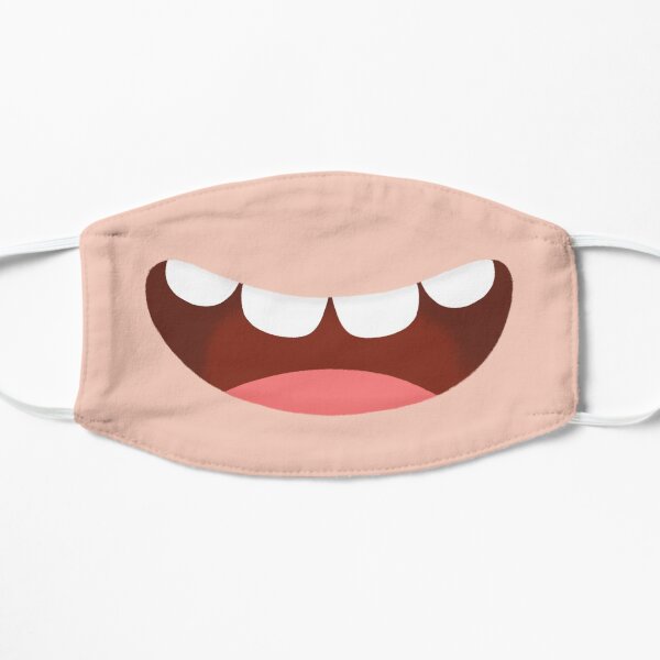 Smiling mouth Flat Mask